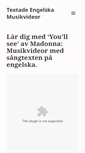 Mobile Screenshot of engelskamusikvideor.blog.linkua.com