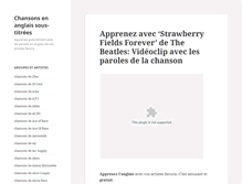 Tablet Screenshot of chansonsenanglais.blog.linkua.com